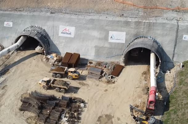 Budowa tunelu - Trasa S1 Węgierska Górka